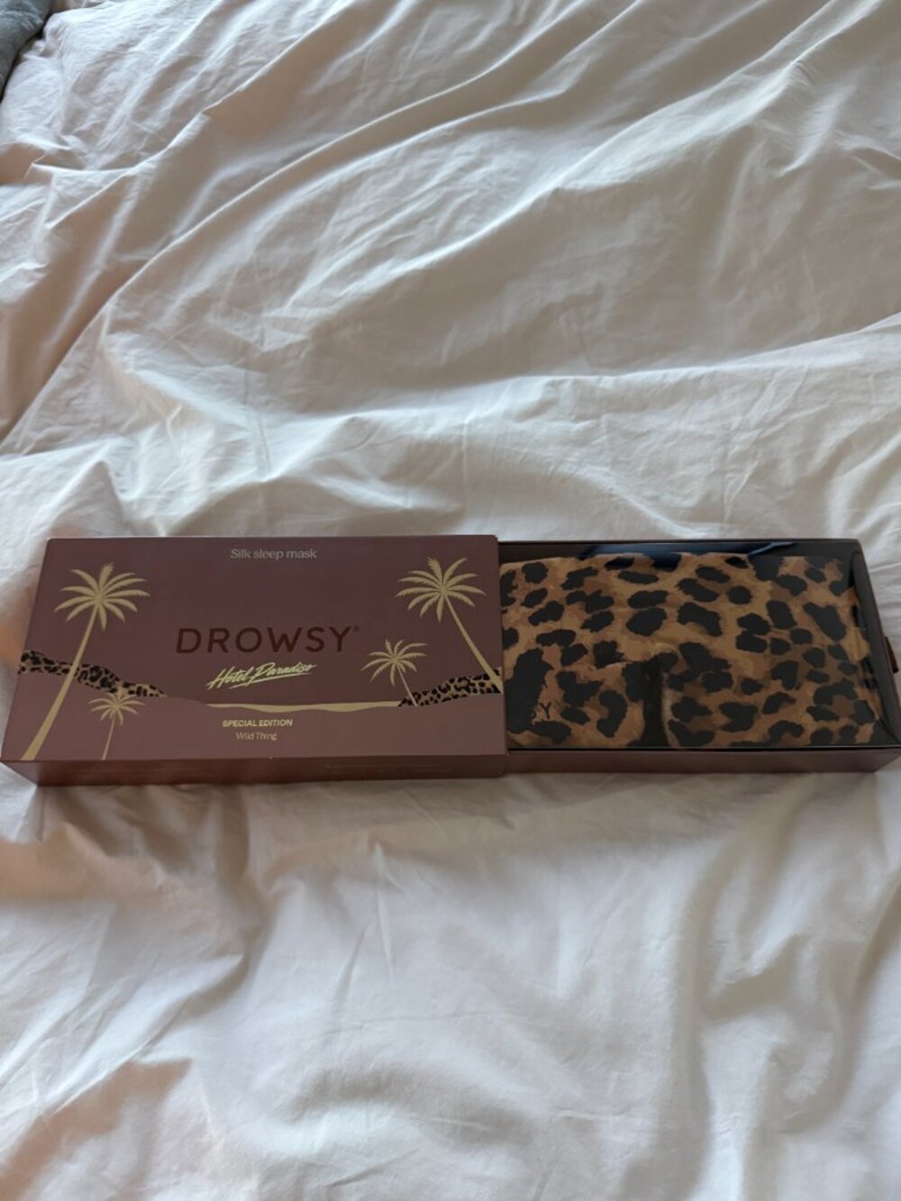 DROWSY Hotel Paradiso Wild Thing Silk Sleep Eye Mask NWT - Picture 9 of 9